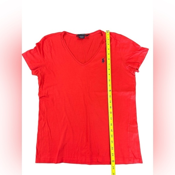 RALPH LAUREN SPORT WOMEN T- Shirt V-Neck size: Large - Picture 9 of 9